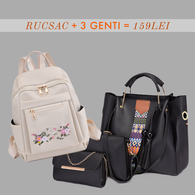 Set Flower - Genti & Rucsac